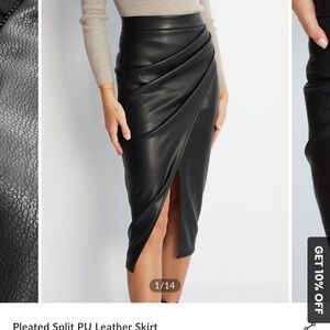 Commense Black Pencil Skirt
